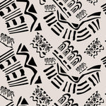 Tapet personalizat - MONOCHROME TRIBAL
