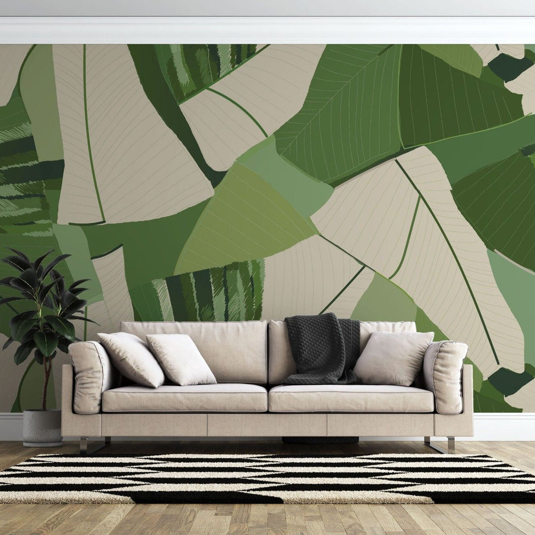 Tapet personalizat bohemian frunze primavara prospetime vitalitate natura inflorire spring leaf cut