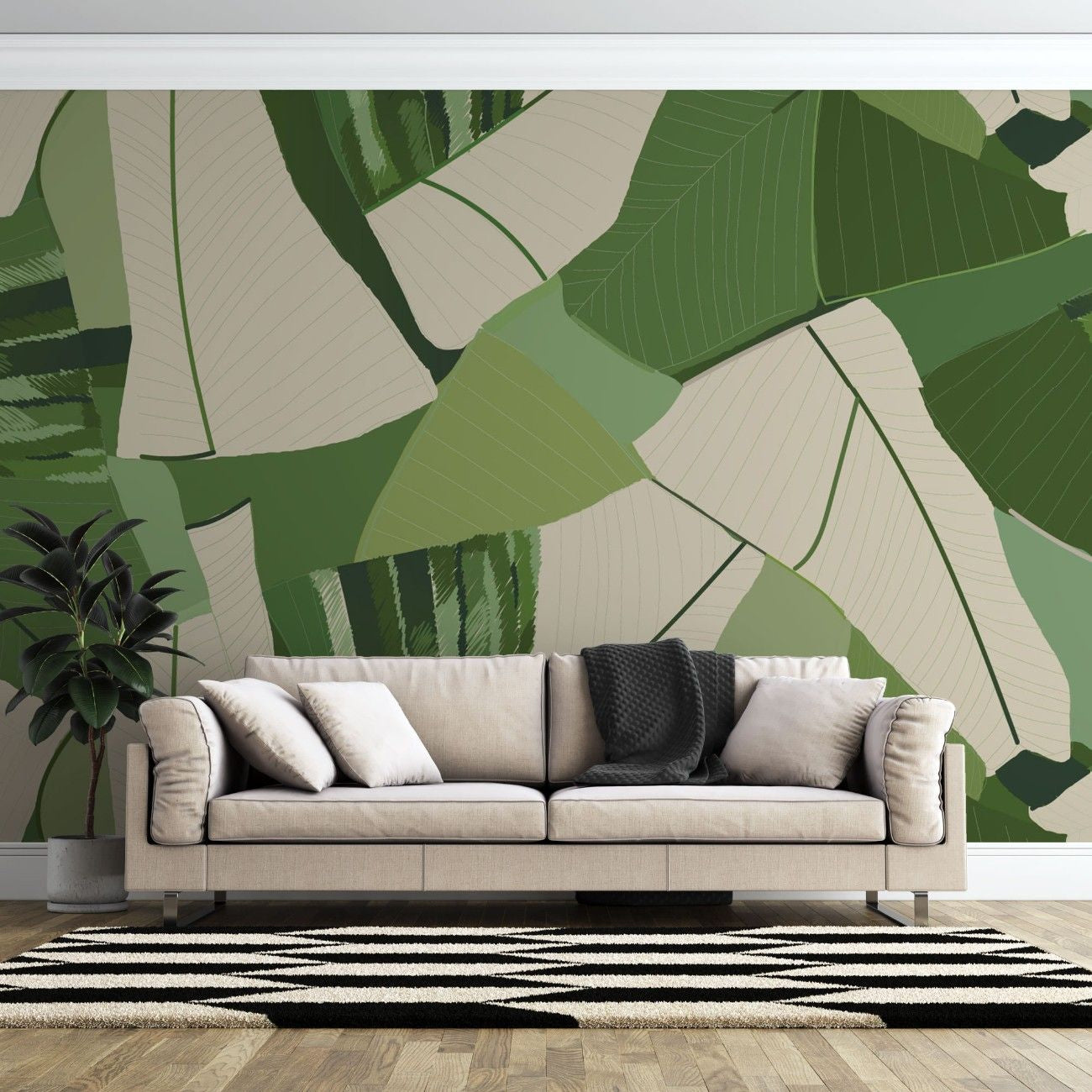 tapet personalizat bohemian frunze primavara prospetime vitalitate natura inflorire spring leaf cut
