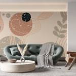 Tapet personalizat bohemian arta pastelata delicatete nuante spirit liber boemie decor calm artistic pastel boho art
