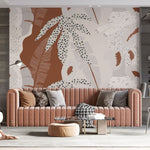 Tapet personalizat bohemian abstractie lut rustic textura autenticitate pamant design artistic modern rustic clay abstraction