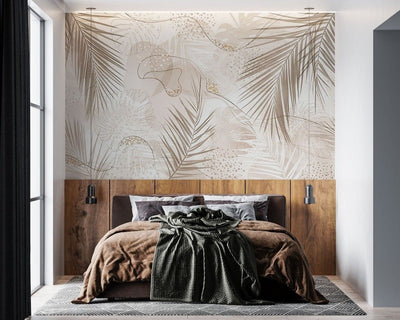 tapet personalizat bohemian estetica frunzoasa frumusete simpla organica natura prospetime echilibru leafy aesthetic
