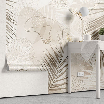 tapet personalizat bohemian estetica frunzoasa frumusete simpla organica natura prospetime echilibru leafy aesthetic