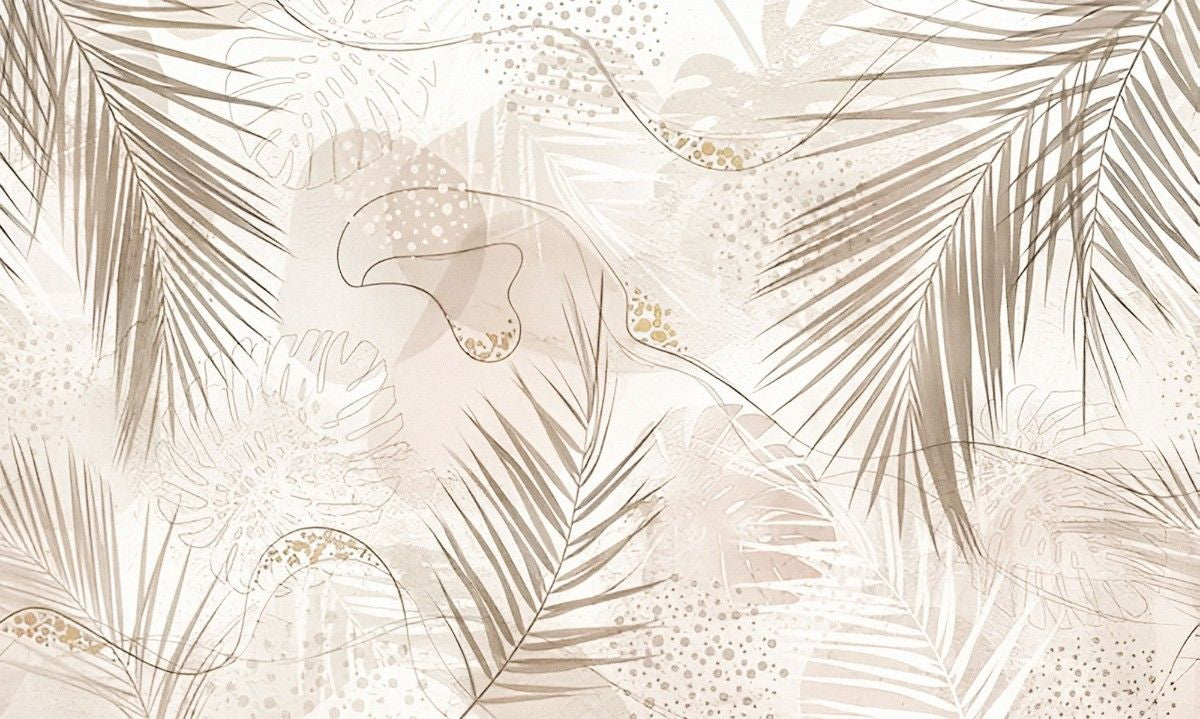 tapet personalizat bohemian estetica frunzoasa frumusete simpla organica natura prospetime echilibru leafy aesthetic