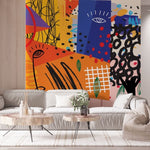 Tapet personalizat bohemian arta creativa libertate expresie forme culori indraznete spatiu inspiratie originalitate creative art