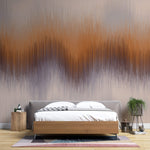 Tapet personalizat Bohemian cu ilustratie abstracta in nuante pamantii - BOHO LINEN