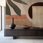 Tapet personalizat Bohemian cu elemente abstracte in nuante pamantii - EARTHY ELEMENTS