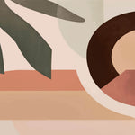 Tapet personalizat Bohemian cu elemente abstracte in nuante pamantii - EARTHY ELEMENTS
