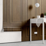 Tapet personalizat architectutral walls cu ancadramente din lemn masiv de nuc aspect luminos gentleman
