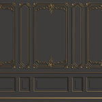 Tapet personalizat arhitectural walls design rafinat nuante negru aspect sofisticat modern profunzime stil incapere refined black