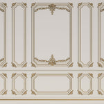Tapet personalizat arhitectural walls lambriu regal eleganta grandoare stil clasic pereti declaratie impresionanta royal wainscot
