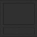 Tapet personalizat Architectural Walls cu panouri decorative din lemn in nuante de negru - DARK GREY WAINSCOT