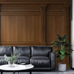Tapet personalizat Architectural Walls cu panouri decorative din lemn de nuc - PURE WALLNUT