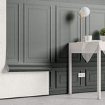 Tapet personalizat Architectural Walls cu panouri decorative in nuante vernil - BITTER SAGE