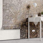 Tapet Personalizat Retro Vintage cu elemente abstracte de mosaic floral - VINTAGE PSYCHEDELIC