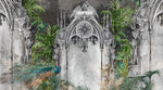 Tapet personalizat victorian coloane decorate paun eleganta victoriana opulenta naturii stil sofisticat farmec peacock columns