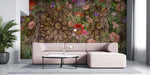 Tapet personalizat victorian design floral vitralii recreeaza arta culori vibrante vitraliilor clasice lumina eleganta artistica floral stained glass