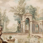 Tapet personalizat victorian inspirat opera isaac de moucheron reprezentand gradina impresionanta perioada renascentista italainte garden