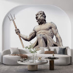 Fototapet Personalizat Victorian cu statuia lui Poseidon - POSEIDON'S SCULPTURE