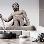 Fototapet Personalizat Victorian cu statuia lui Poseidon - POSEIDON'S SCULPTURE