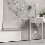 Tapet Personalizat Victorian cu schite cu bijuterii si cristale - ADORNMENT