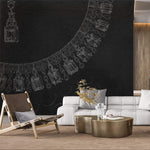 Tapet Personalizat Victorian cu schite cu bijuterii si inel cu diamant - THE BLUEPRINT OF BEAUTY