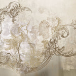 Tapet Personalizat Victorian cu egrete in stil vintage in nuante de bej - VINTAGE BEIGE EGRETES