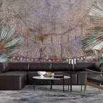 Tapet Personalizat Victorian cu sera cu plante tropicale - VIBRANT GREENHOUSE