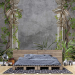Tapet Personalizat Victorian cu coloane victoriene si jungla tropicala - VICTORIAN JUNGLE COLUMNS