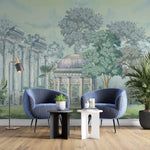 Tapet Personalizat Victorian cu ruine de piatra si vegetatie - VICTORIAN PAVILION