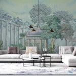 Tapet Personalizat Victorian cu ruine de piatra si vegetatie - VICTORIAN PAVILION