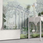 Tapet Personalizat Victorian cu ruine de piatra si vegetatie - VICTORIAN PAVILION