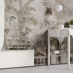 Tapet Personalizat Victorian cu peisaj tropical cu efect de fresca - VICTORIAN TROPICAL FRESCO