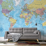 Tapet Personalizat cu harta lumii 1 - WORLD'S MAP