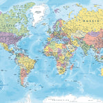 Tapet Personalizat cu harta lumii 1 - WORLD'S MAP