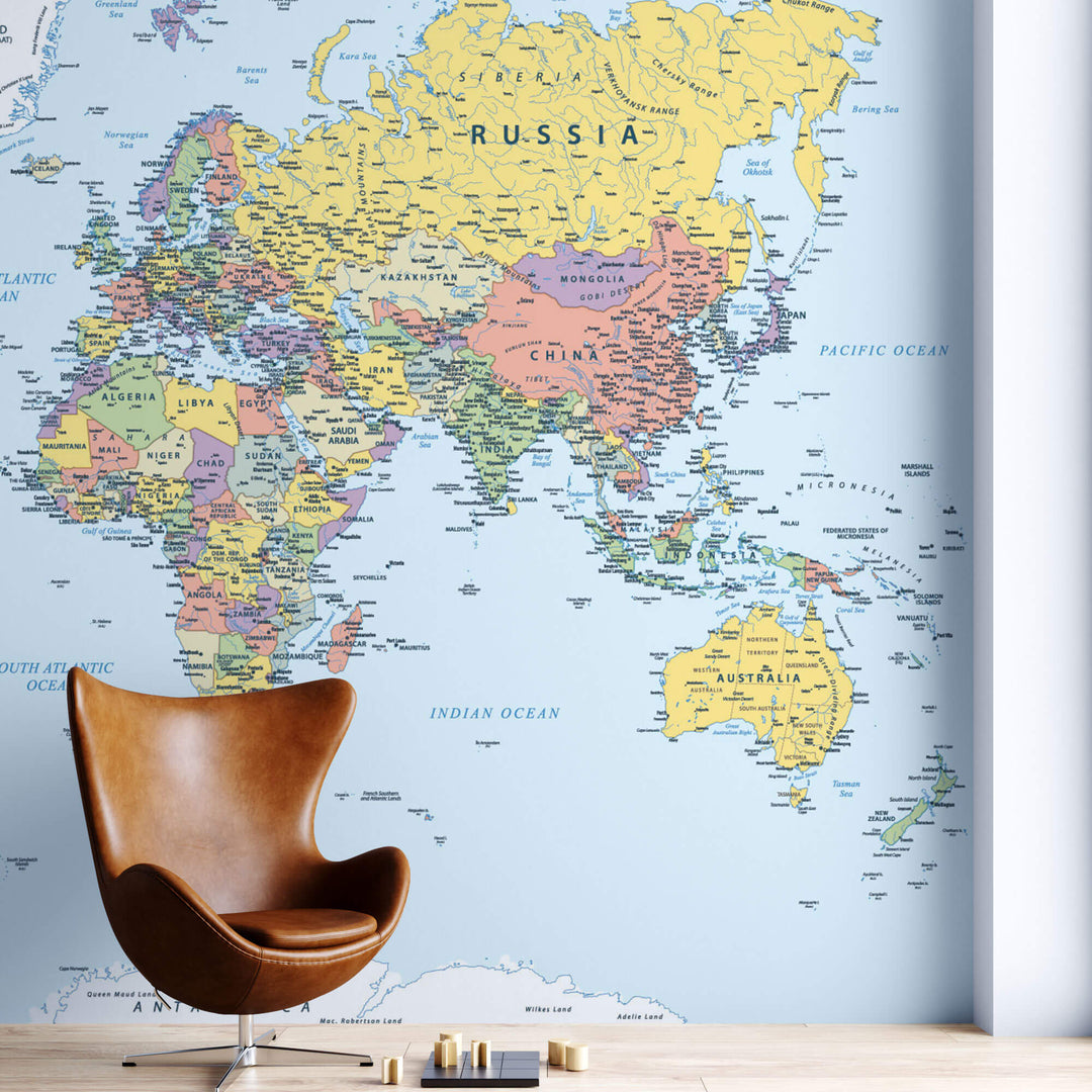 Tapet Personalizat cu harta lumii 2 - THE GLOBE