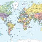 Tapet Personalizat cu harta lumii 2 - THE GLOBE