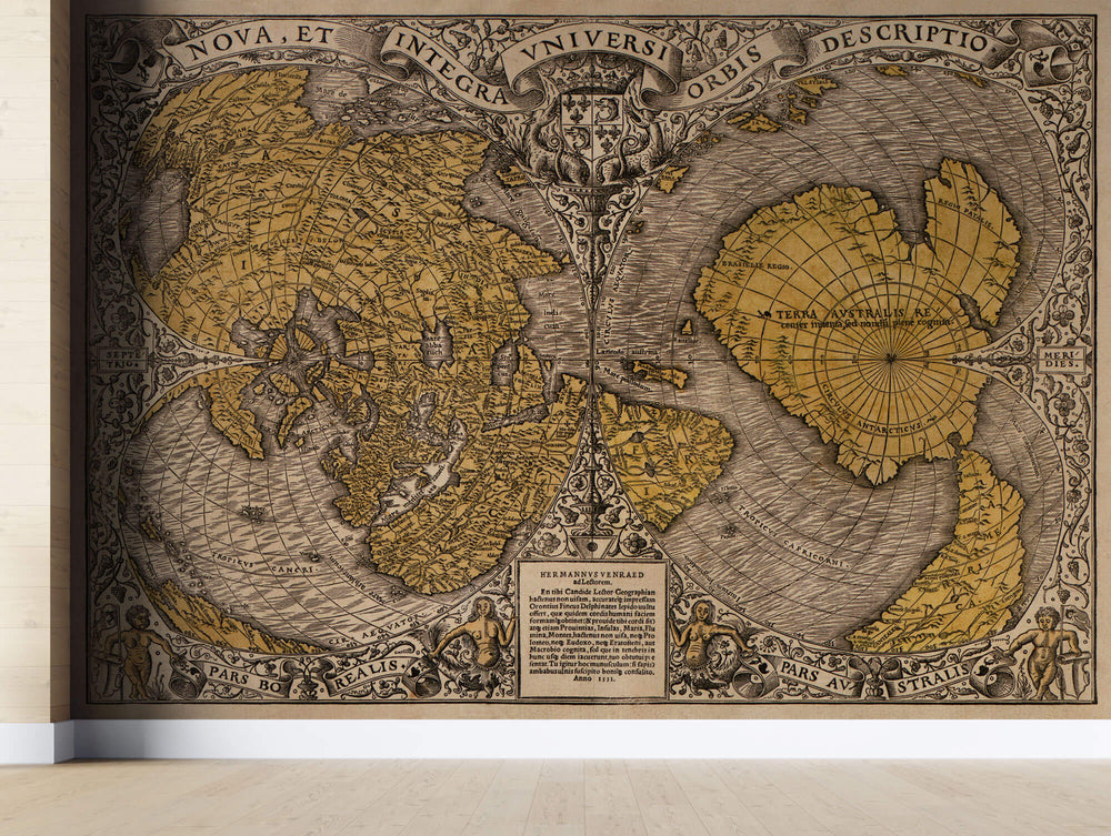 Tapet Personalizat cu harta istorica veche din secolul 16 - EARLY MAP