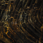 Tapet personalizat marble in nuante de negru cu insertii aurii golden lava