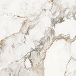 Tapet personalizat marble in nuante de marmura alba clasica cu insertii maro clasic marble