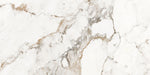 Tapet personalizat marble in nuante de marmura alba clasica cu insertii maro clasic marble