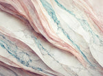 Tapet personalizat marble in nuante deschise de roz si albastru in stilul muntilor din peru light peru