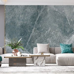 Tapet personalizat marble cu piatra in nuante gri albastrui asemeni culorii marii sea marble
