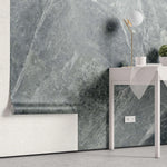 Tapet personalizat marble cu piatra in nuante gri albastrui asemeni culorii marii sea marble