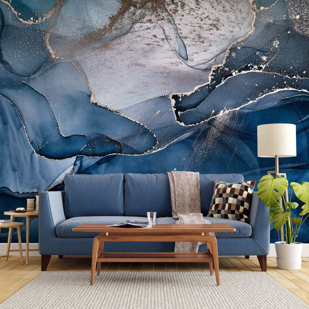 Tapet personalizat marble cu o marmura in nuante delicate de gri deschis si alb aducand o eleganta clasica cinderella