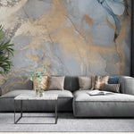 Tapet personalizat marble cu o piatra cu detalii fine in tonuri de alb gri si bej pentru un decor subtil si sofisticat delicacy