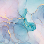 Tapet personalizat marble cu o textura de marmura in nuante vibrante de turcoaz aducand prospetime si energie spatiului vivid turquoise