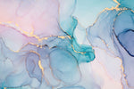 Tapet personalizat marble cu o textura de marmura in nuante vibrante de turcoaz aducand prospetime si energie spatiului vivid turquoise