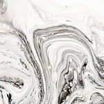 Tapet personalizat marble cu o marmura neagra cu insertii albe si gri asemanatoare cernelii ce adauga eleganta clasica spatiului white ink ii