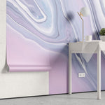 Tapet personalizat marble cu o textura abstracta de piatra in tonuri de roz si violet inspirand un peisaj cosmic pink nebula